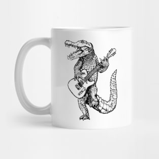 SEEMBO Alligator Playing Guitar Guitarist Musician Fun Band Mug